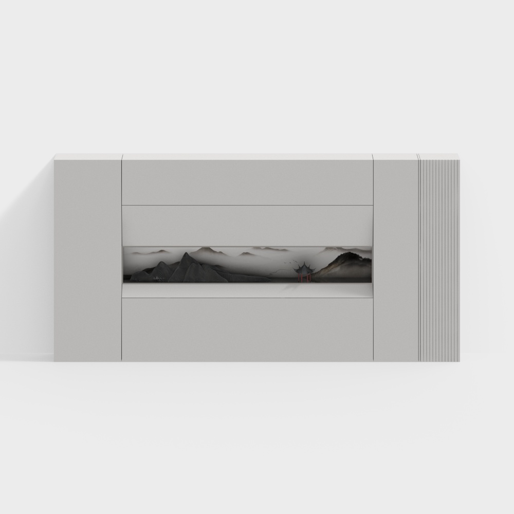 Neo-Chinese background wall