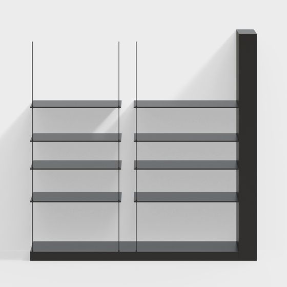 Urban Shelf 3D model - Minimalist Design