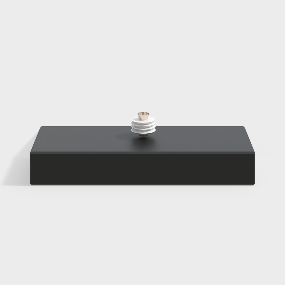 Elegant Minimalist Black Countertop 3D model