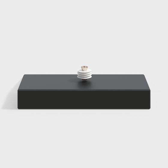 Stylish Black Countertop 3D model for Contemporary Spaces