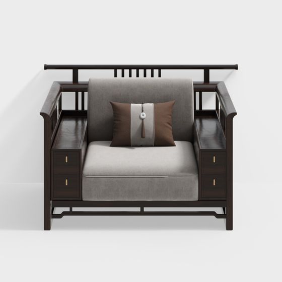 Elegance Retreat 3D model Sofa