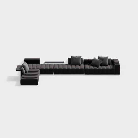 Modern Low-Polygon Sofa 3D model