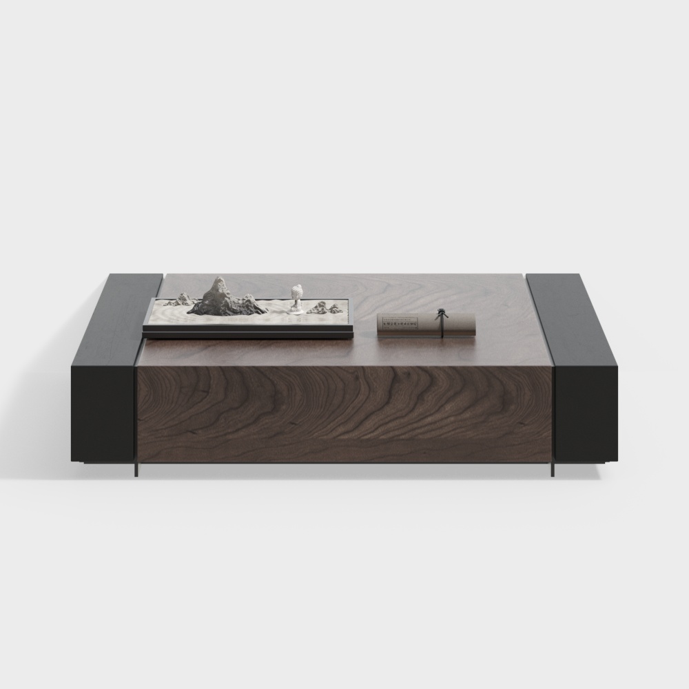 Minimalist Low-Poly Coffee Table 3D model