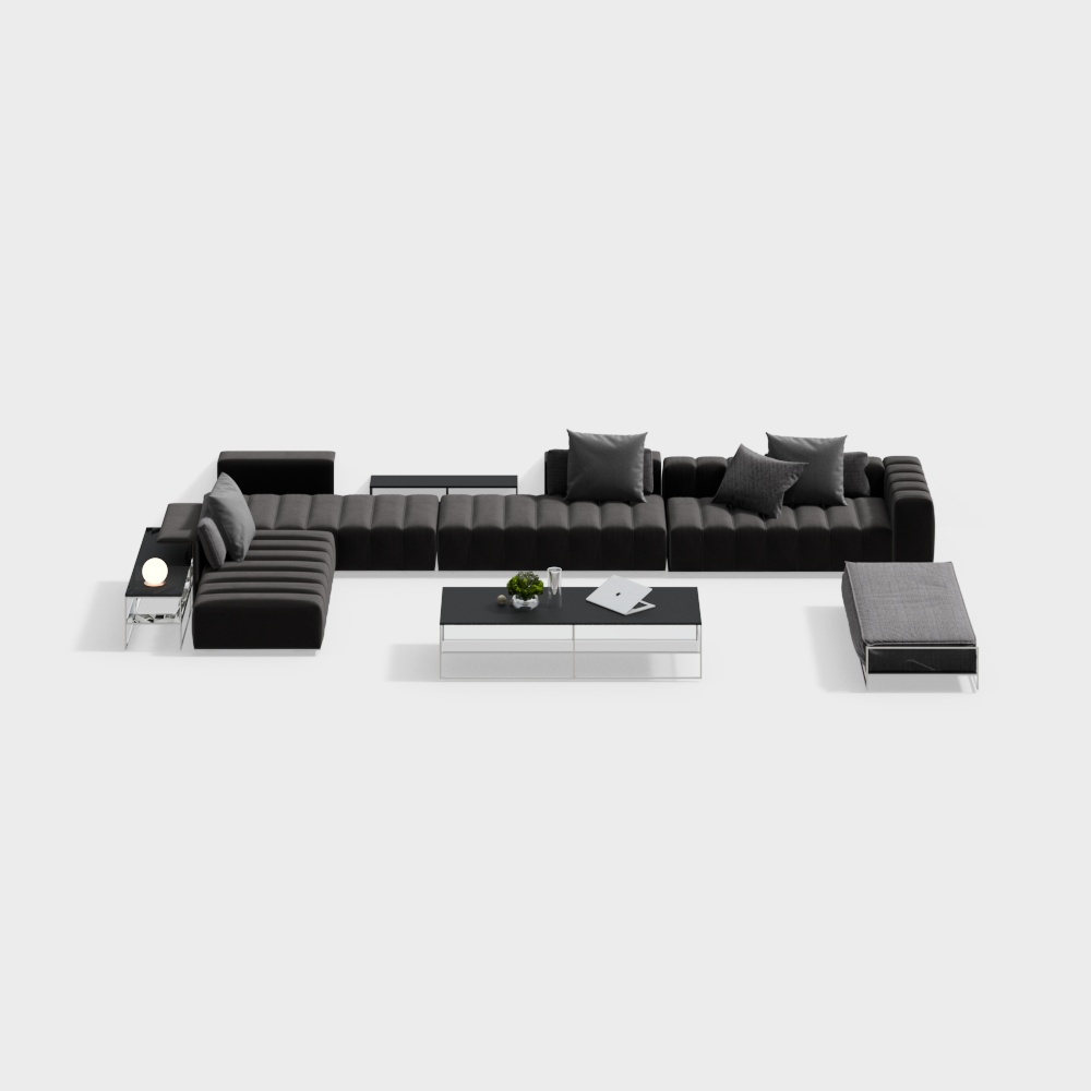 Modern minimalist sofa combination