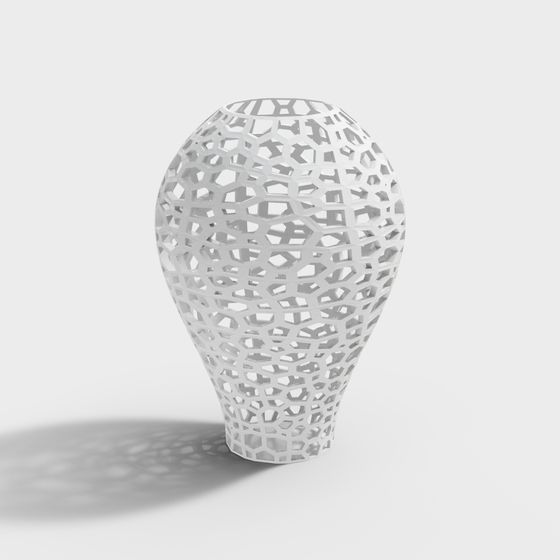 Low Poly 3D Light Bulb Model with Detailed Aesthetics