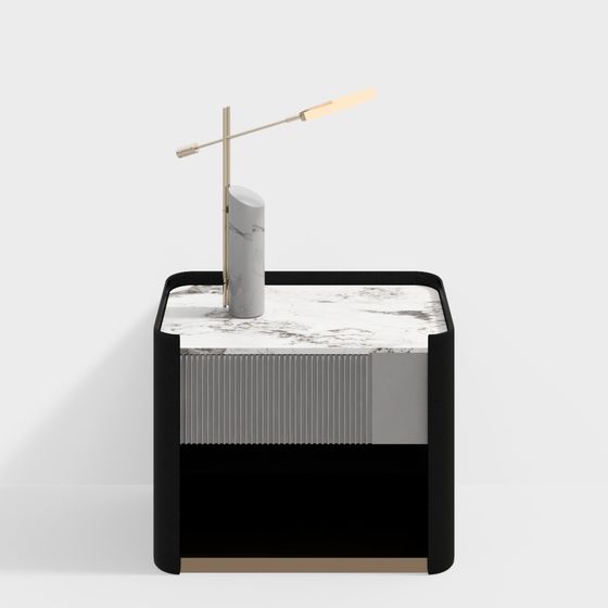 Stylish Urban Corner Side Table 3D model