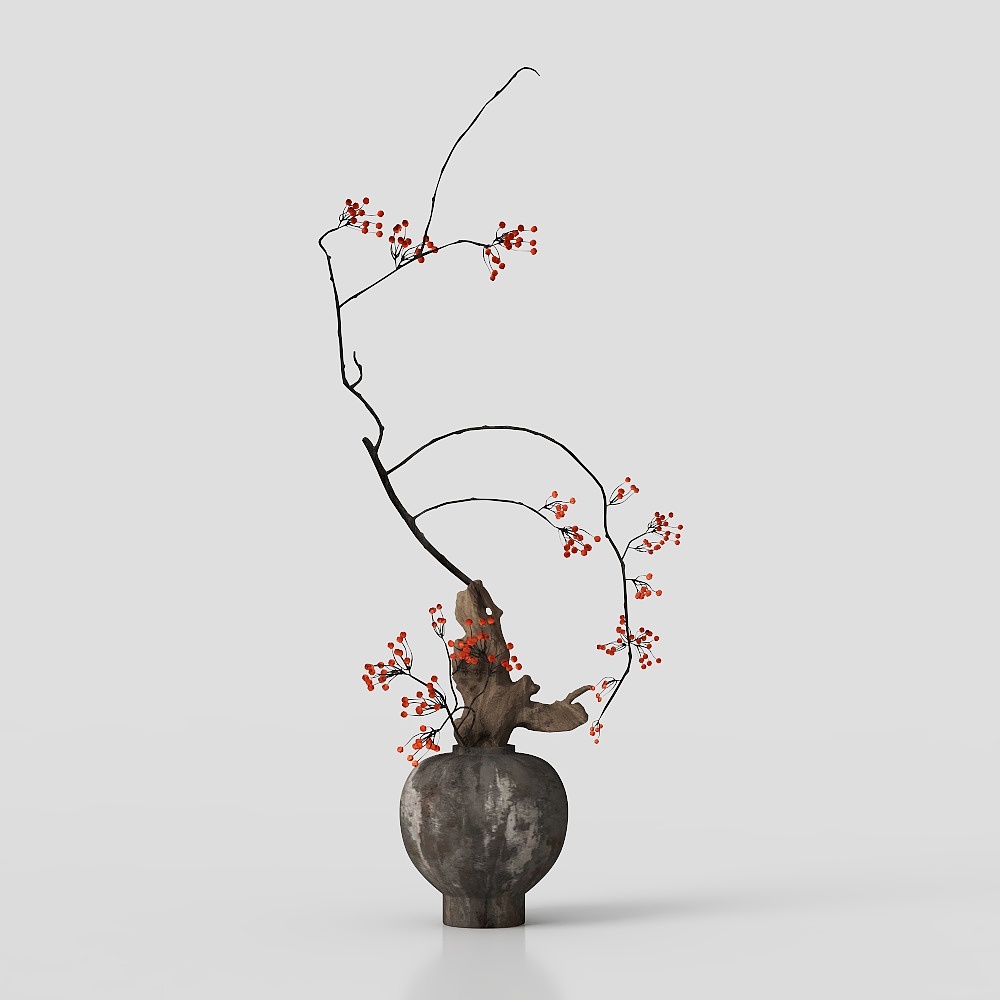 Unique Low-Polygon Nature-Inspired 3D Model