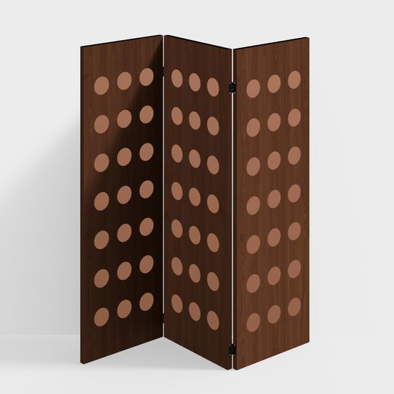 Stylish Low-Poly Room Divider 3D model for Contemporary Spaces