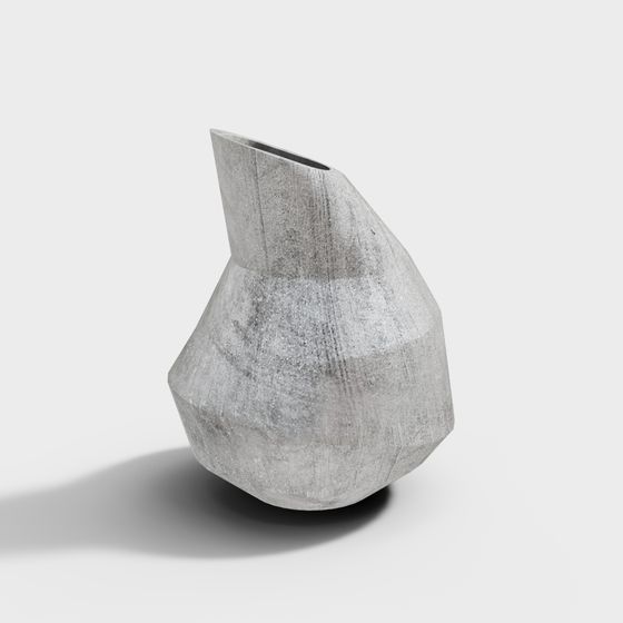 Concrete Art Vase 3D model