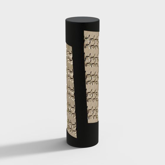 City Pillar 3D Model - A Fusion of Art and Design