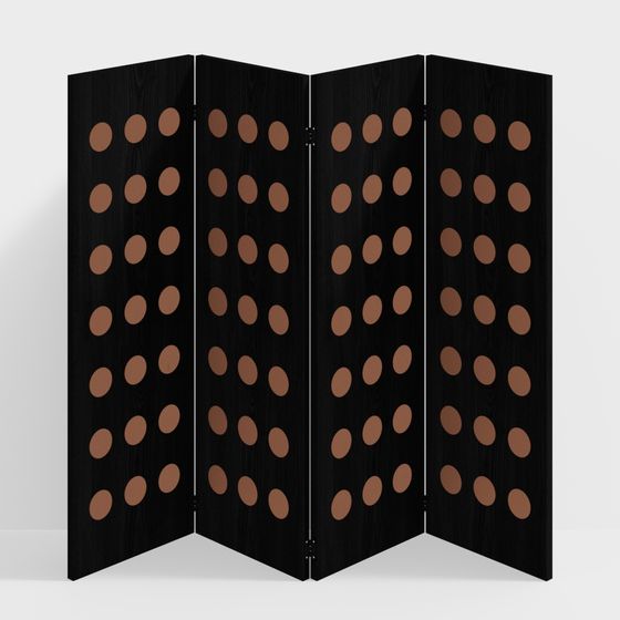 現代中世風格摺疊屏風