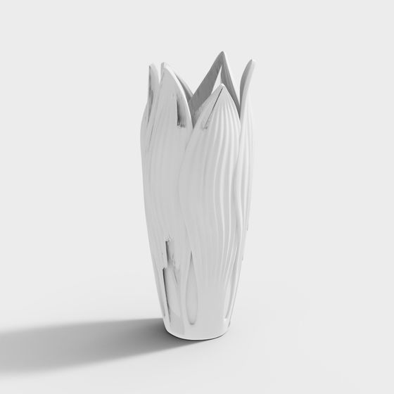 Elegant Petal Tower 3D model for Creative Spaces