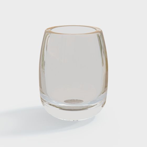 Transparent Glass Cup 3D model