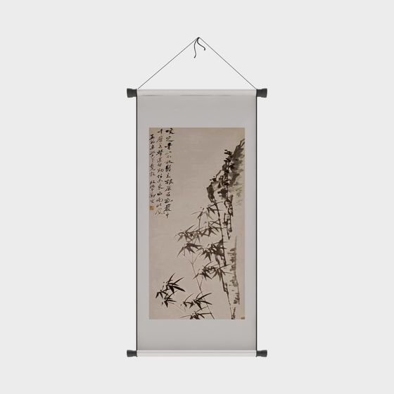 Bamboo Shadows 3D Model for Tranquil Spaces