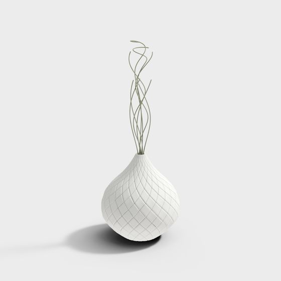 Stylish Woven Vase 3D model