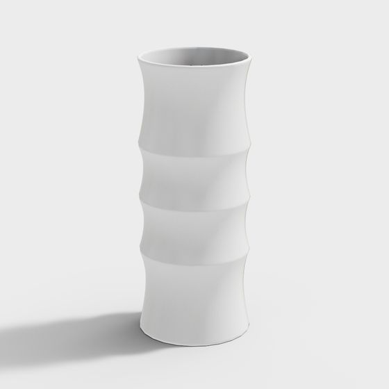 Stylish Bamboo Segment Vase 3D Model for Creative Projects