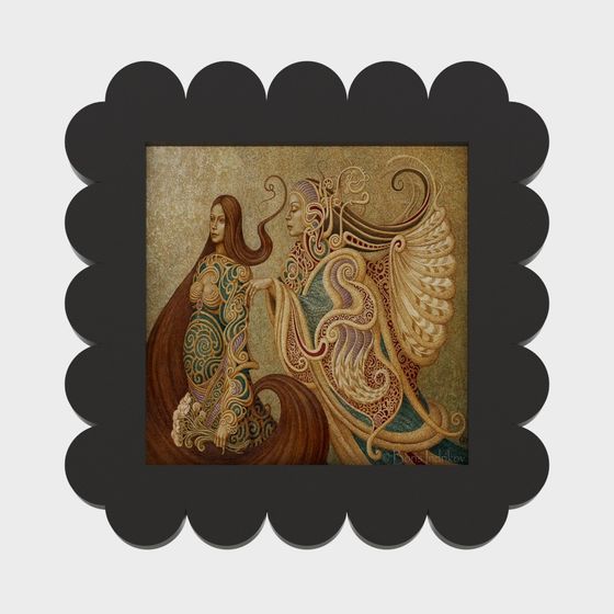 French Medieval Decorative Paintings in Black