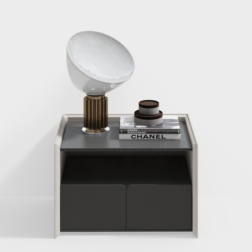 Modern Minimalist Nightstand 3D model