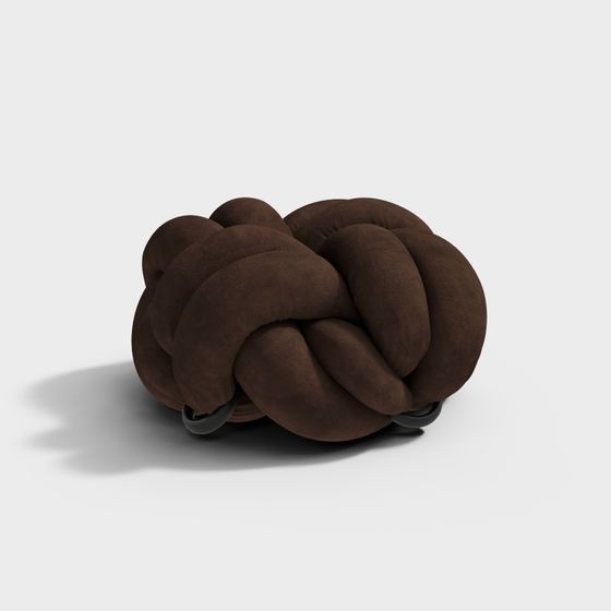 Knot Seat 3D model - Modern Vintage Design