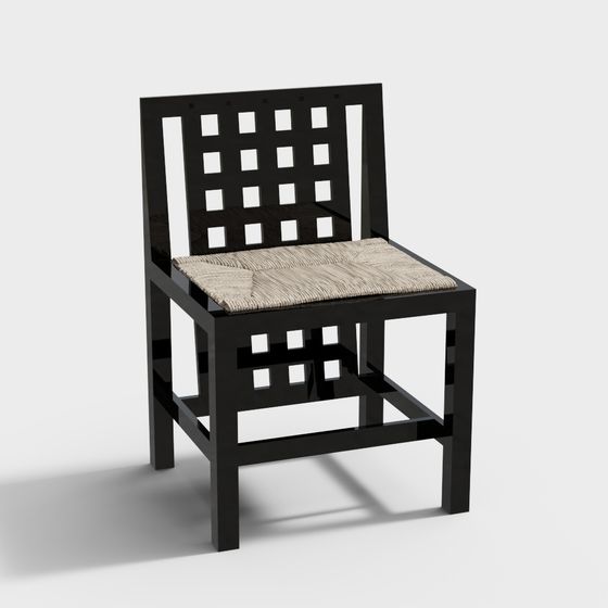 Stylish Minimalist Chair 3D model for Contemporary Spaces