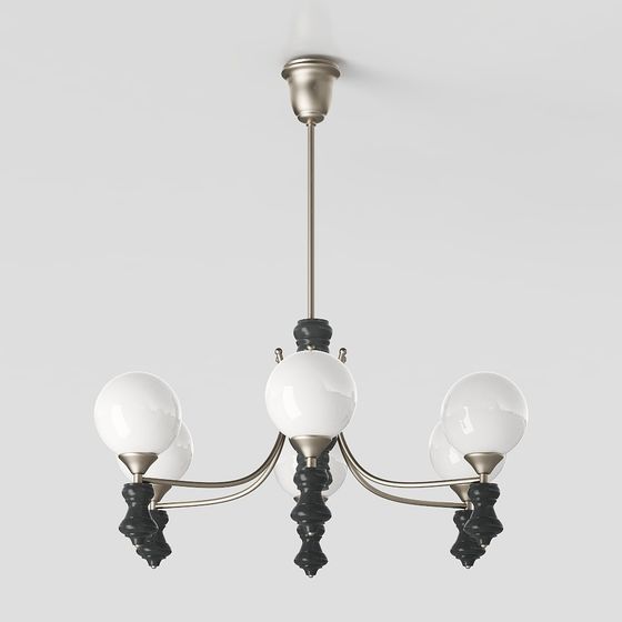 Vintage Chandelier 3D model with Detailed Design