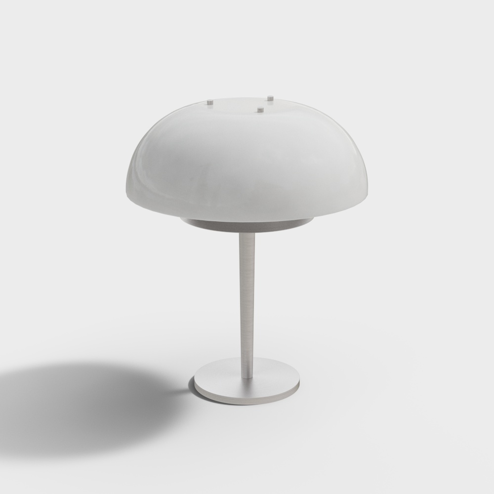 Mushroom Lamp 3D Model – Frosted Glass Lighting