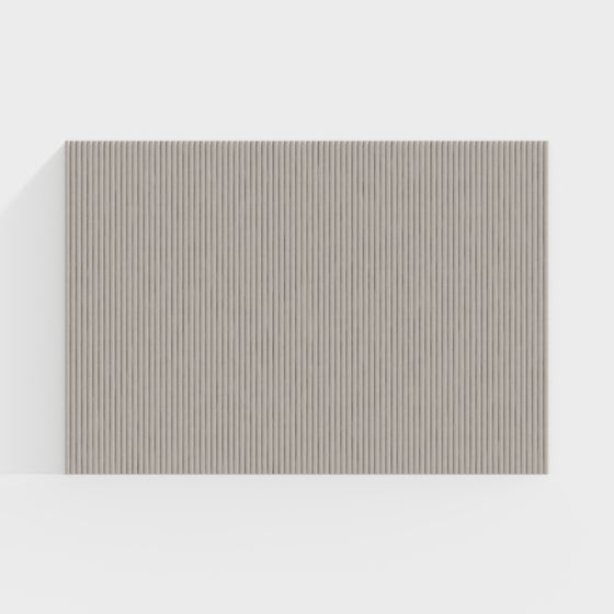 Stylish Low-Polygon 3D Model with Gray Vertical Lines