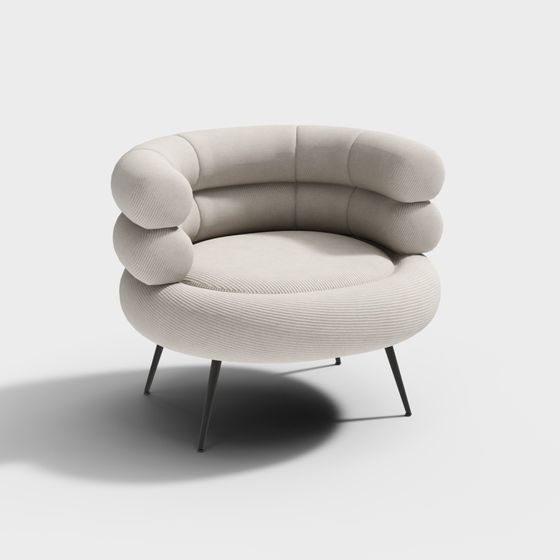 Cloud Sofa 3D model - Contemporary Comfort