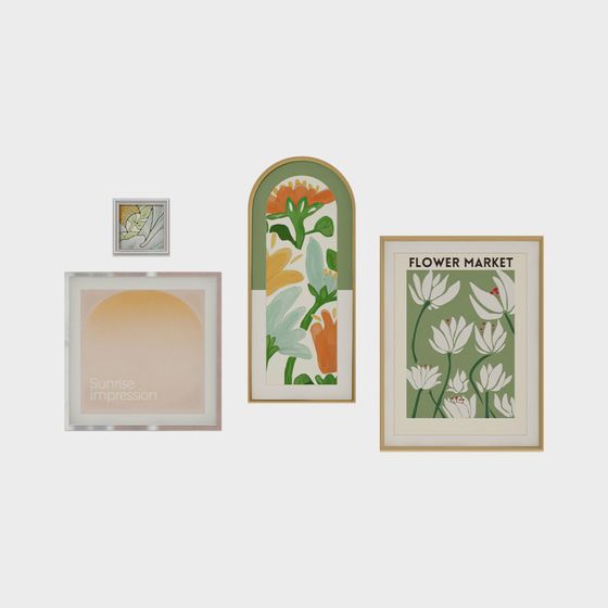 Vibrant Flower Market Impression 3D model