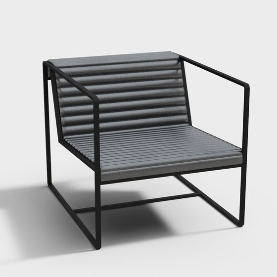 Stylish Urban Corner Leisure Chair 3D model