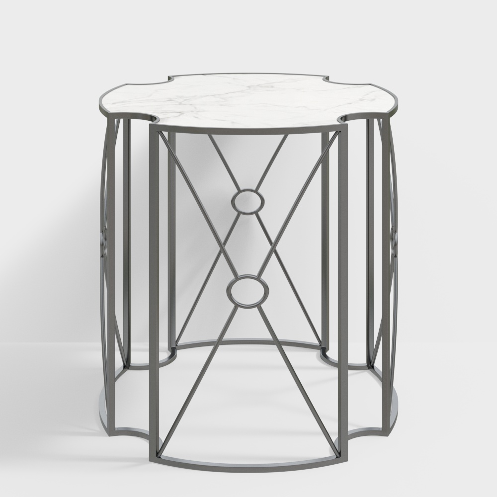 Lattice Elegance Round Table 3D model