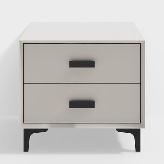 Modern Minimalist Nightstand 3D model