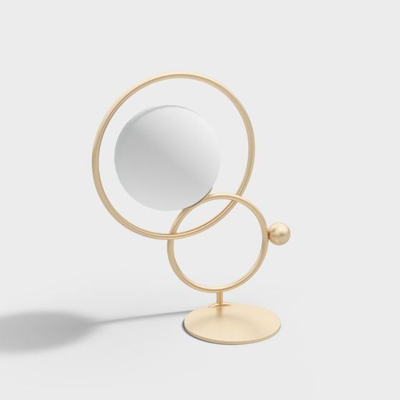 Halo Mirror 3D model for Modern Aesthetics