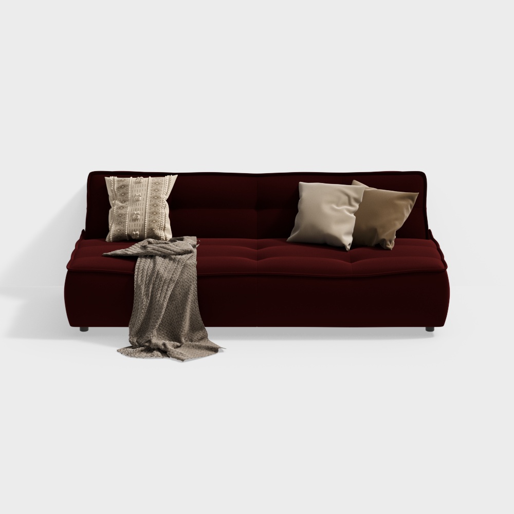 French medieval living room multi-person sofa