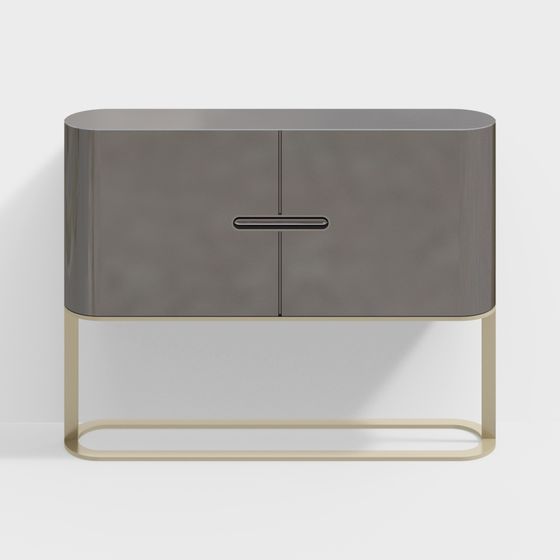 Stylish Minimalist Storage Cabinet 3D model
