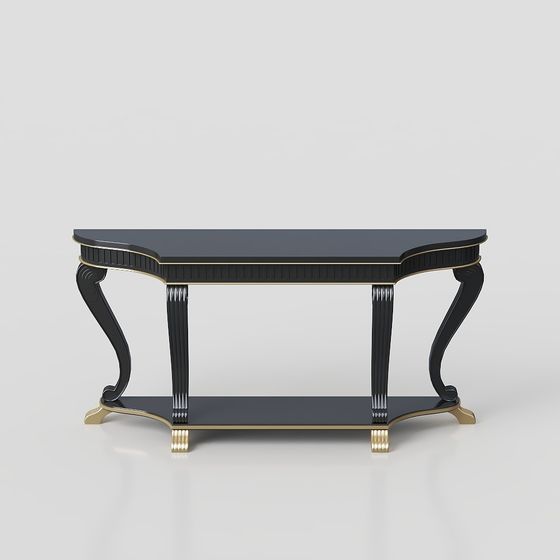 Stylish Classical 3D Table and Chair Combo