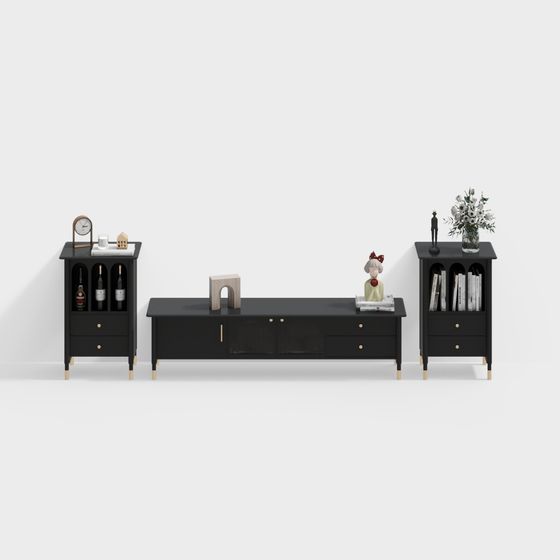 Urban Living Room Furniture Set 3D model