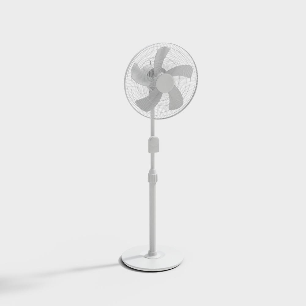 Minimalist Floor Fan 3D Model for Creative Projects