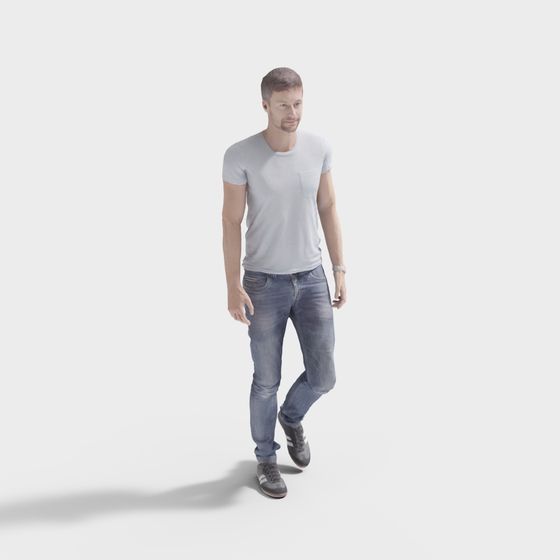 High Detail Low-Polygon Character 3D Model