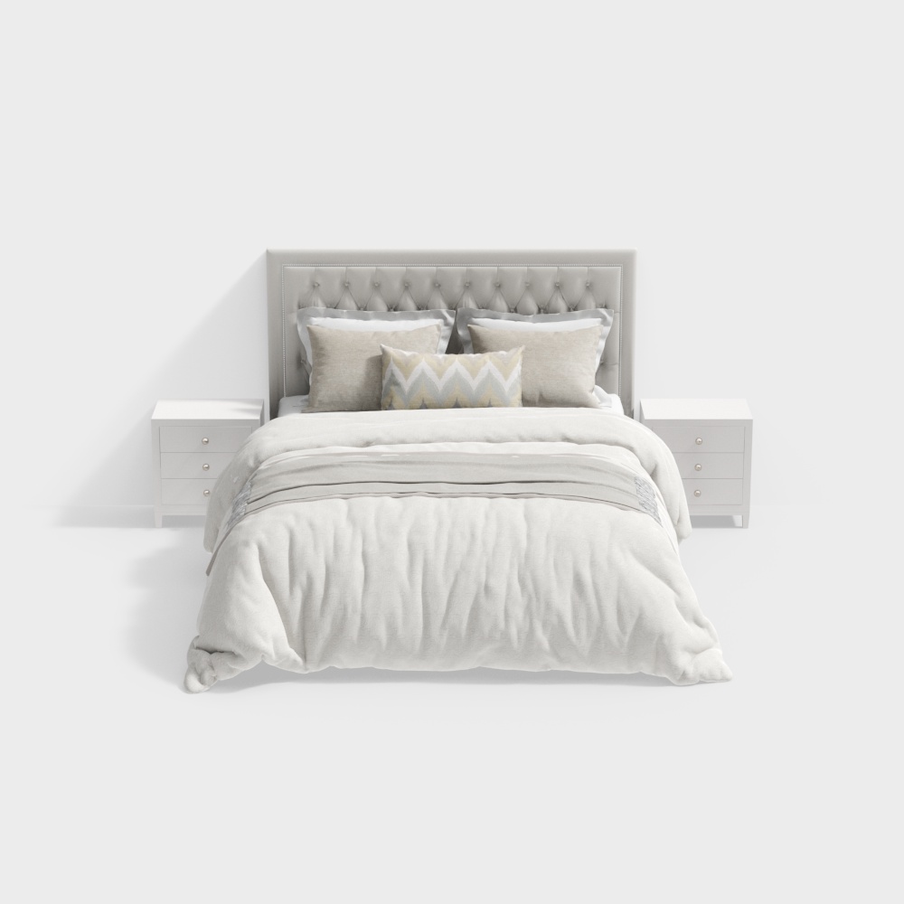 Jane European fabric double bed 21