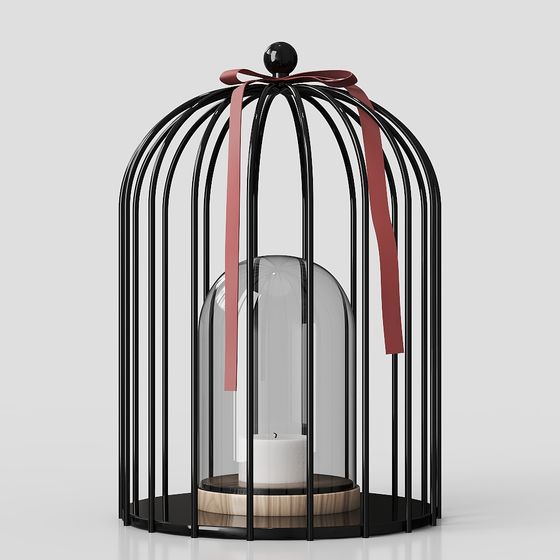 Elegant Cage 3D Model - Stylish Design