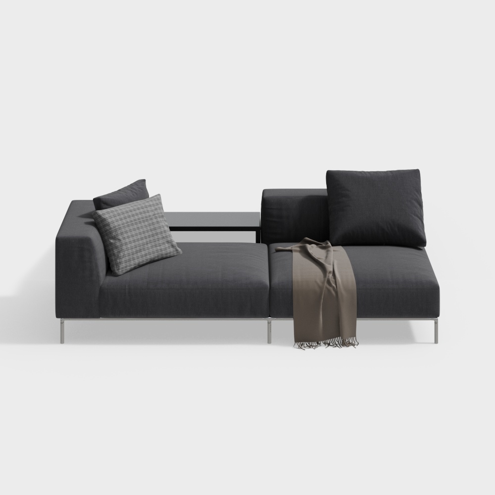 Diff-Studio designed simple European double sofa 6