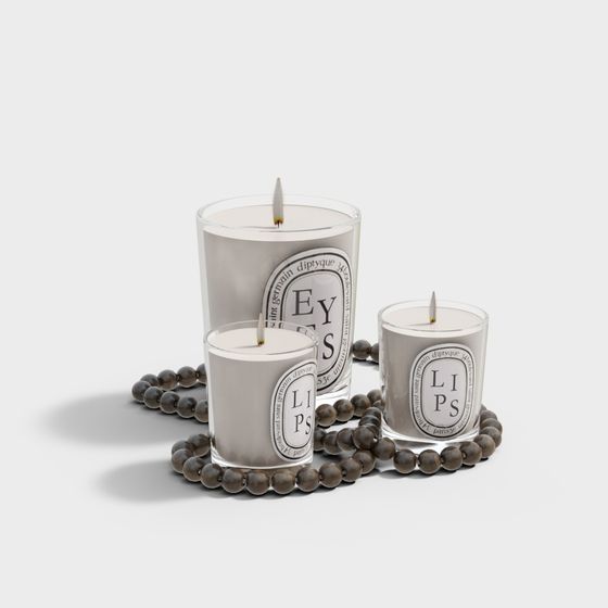 Cozy Aroma Candle 3D model