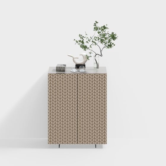 Geometric Charm Cabinet 3D model