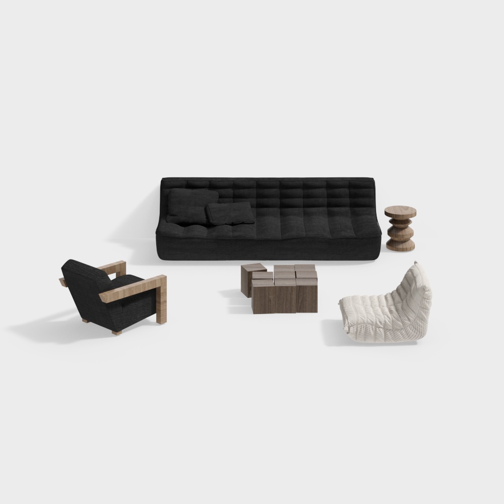 Modern living room sofa set