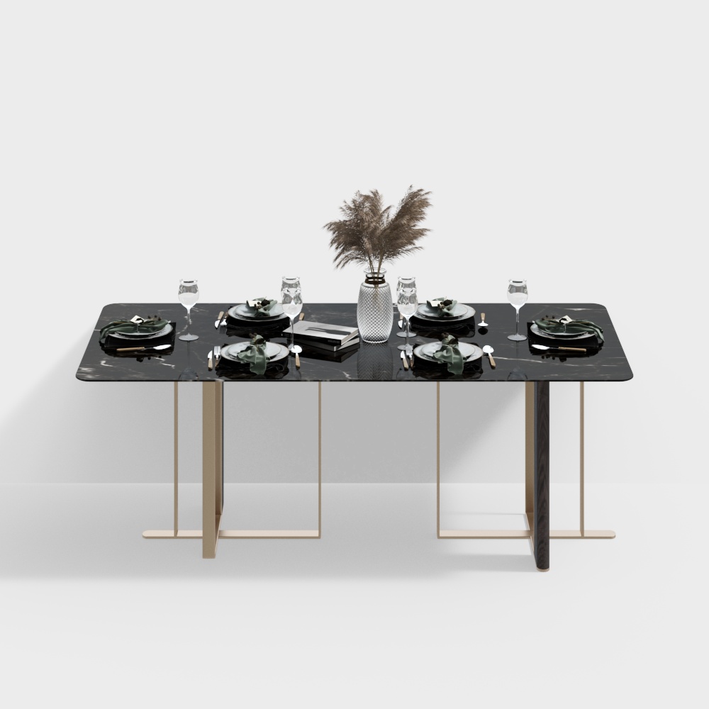 Modern light luxury dining table