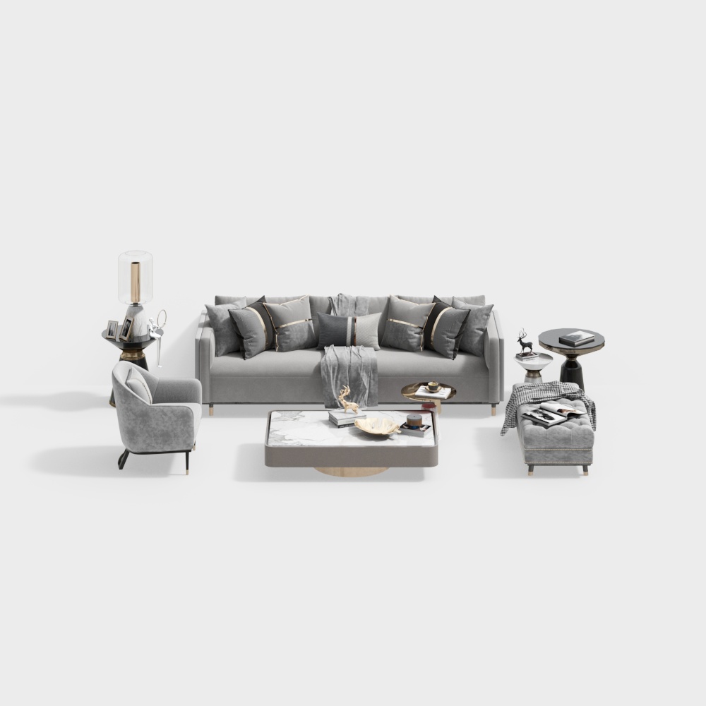 Modern living room sofa set