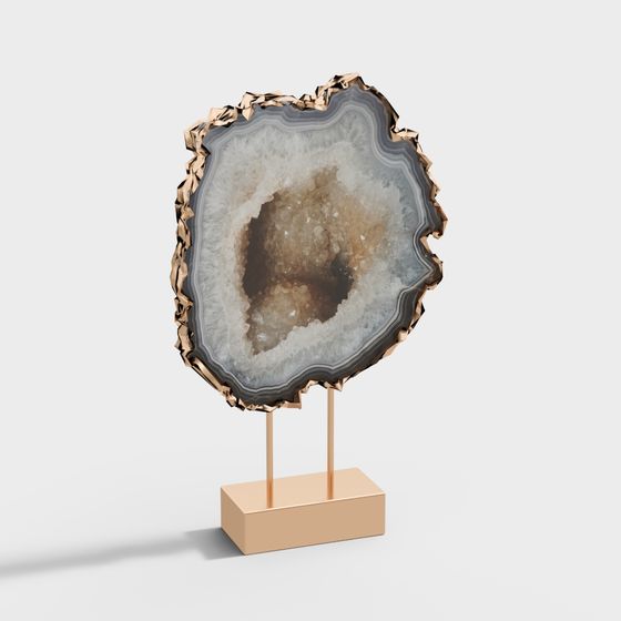 Geode Display 3D model for Artistic Spaces