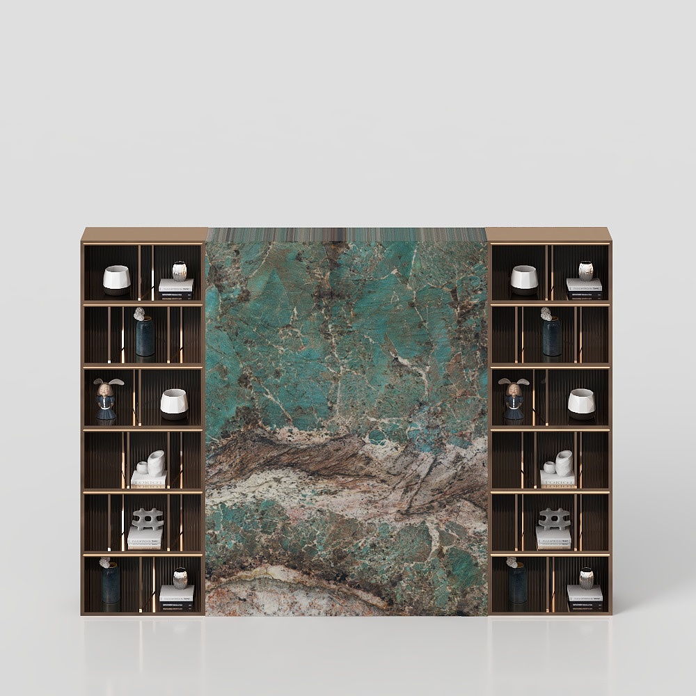 Simple European light luxury home living room partition cabinet