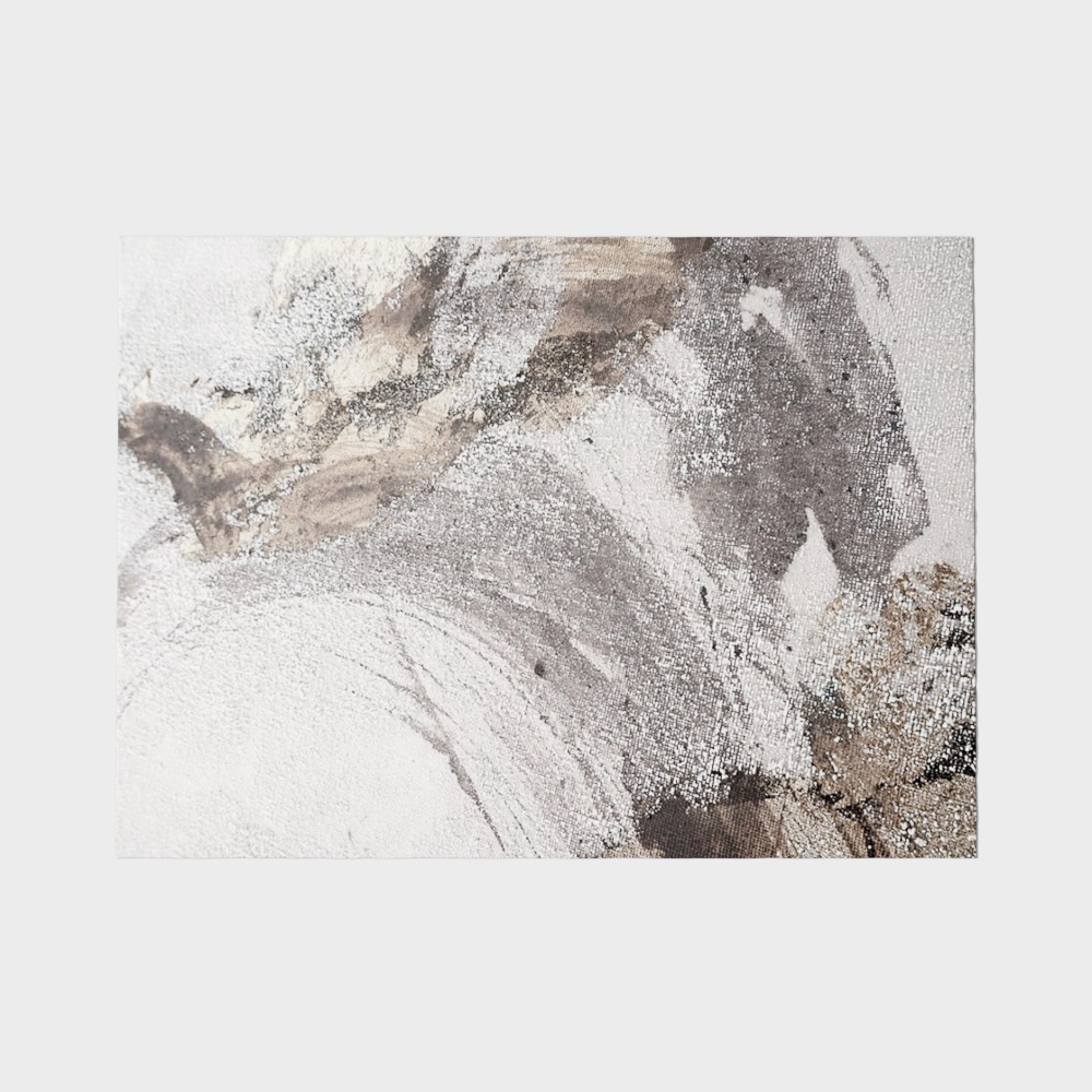 Abstract Carpet 3D Model – Low-Poly Gray Design